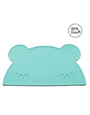 table mat bear turquoise
