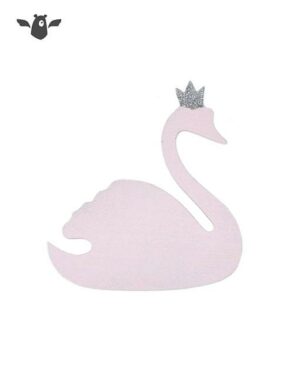 wall hook swan pink wardrobe kids room